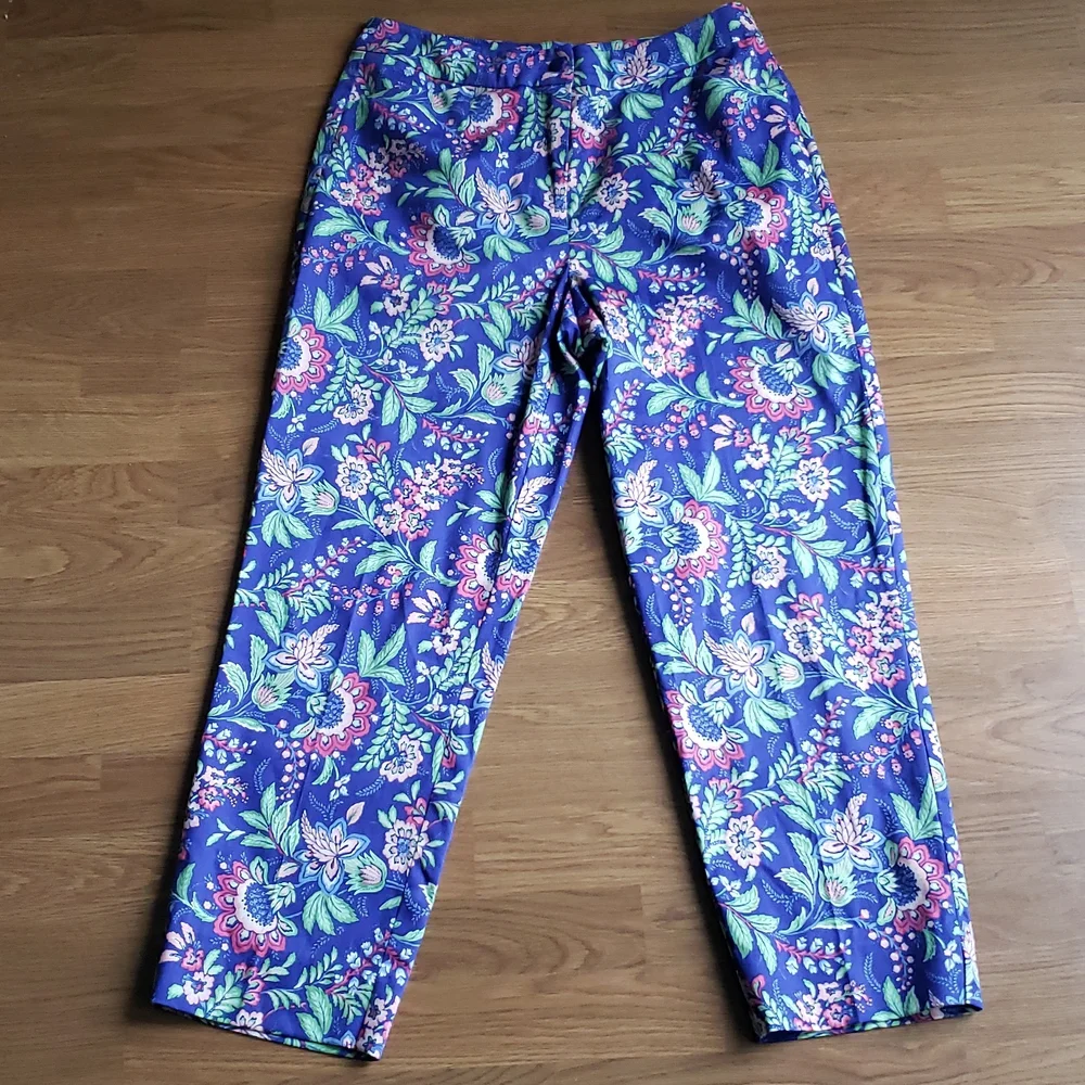 Appleseed's Petites Women's Size 8 Floral Stretch Pants 29